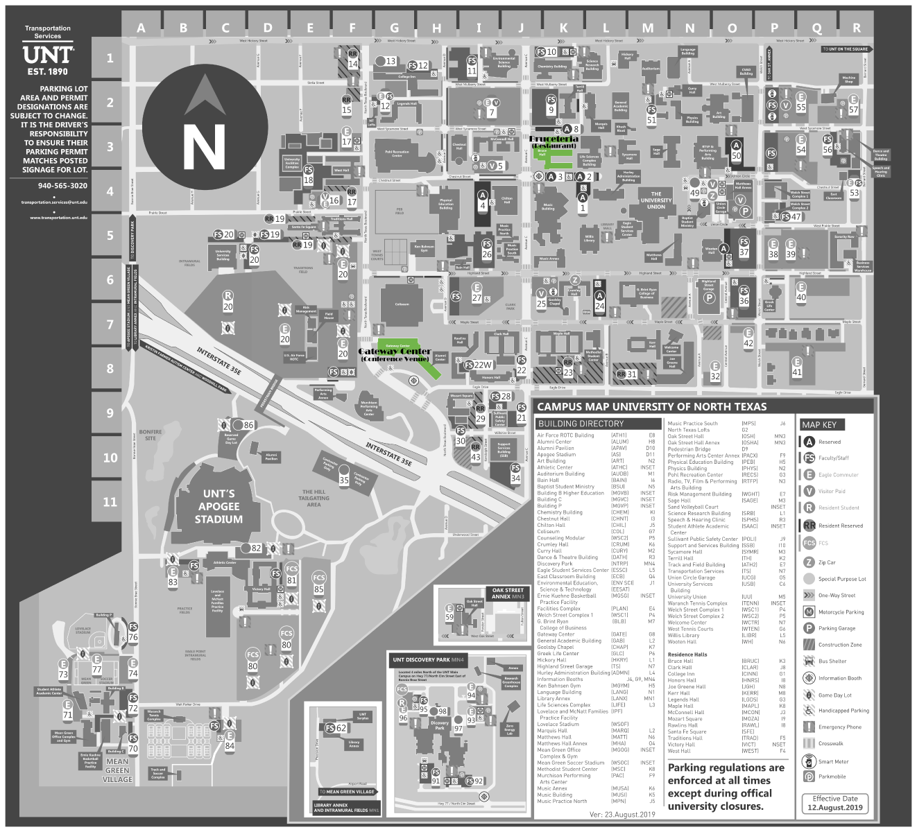 UNT_Campus_Parking_Grayscale+Text